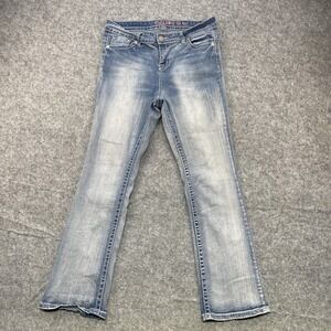 Womens Y2K Rebel & Soul Blingy Grunge Flare Jeans Size 16 Boot